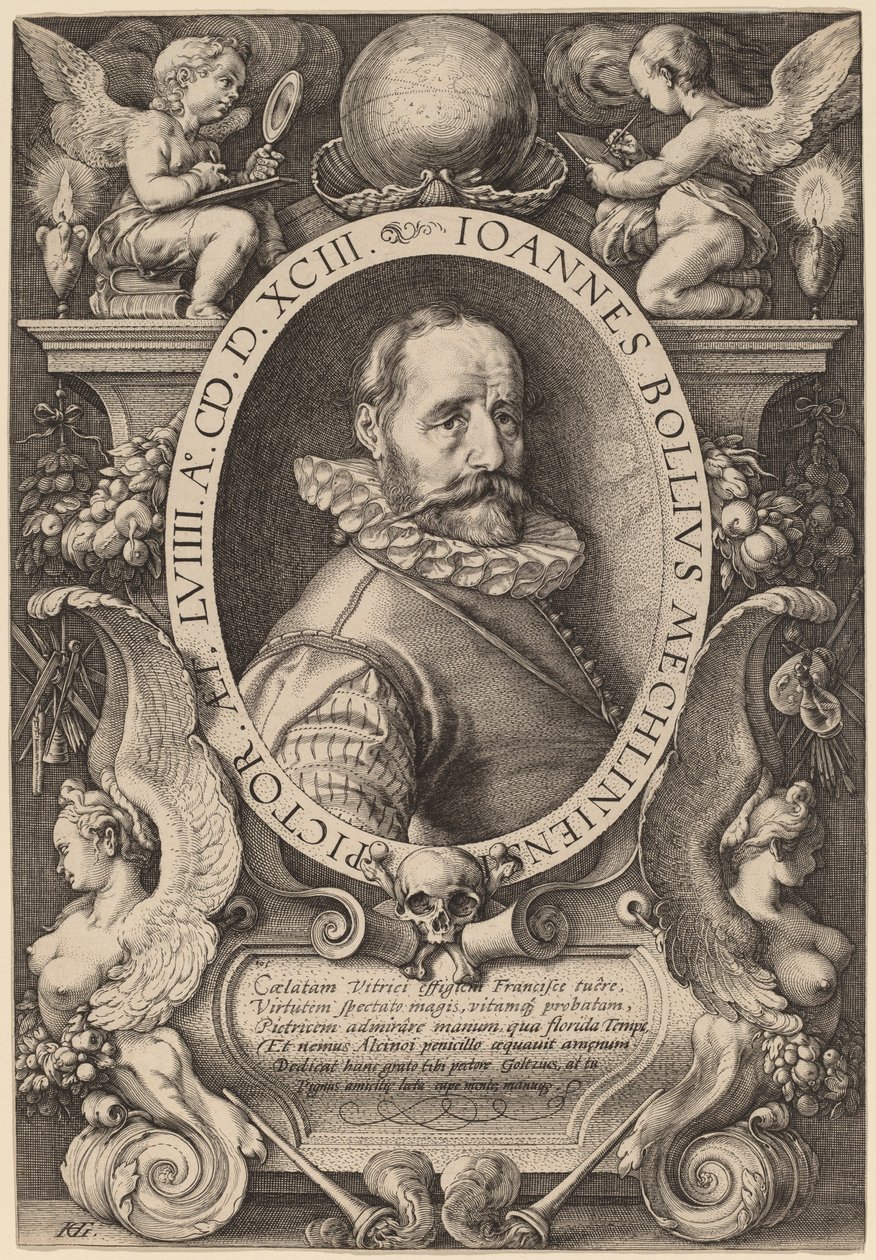 Hans Bol autorstwa Hendrik Goltzius