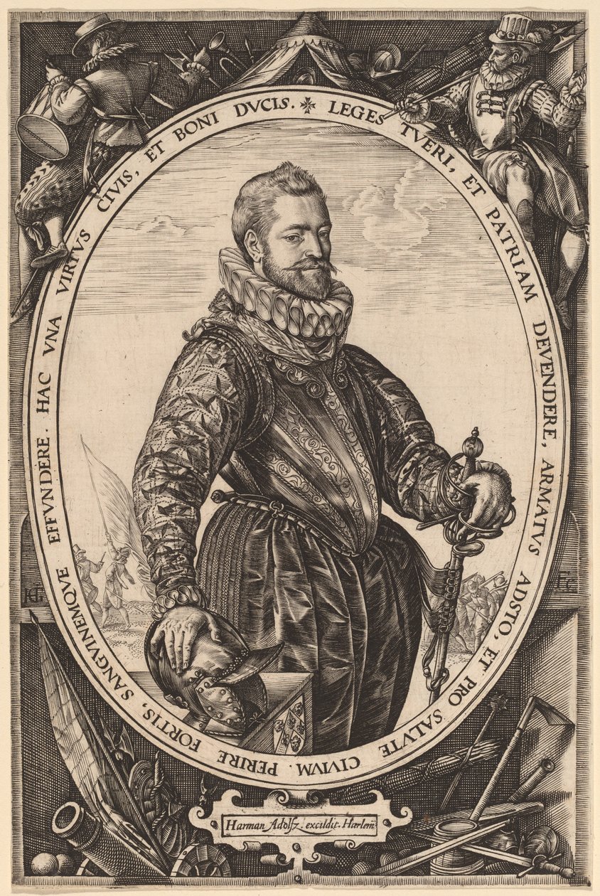 Jacques de la Faille autorstwa Hendrik Goltzius