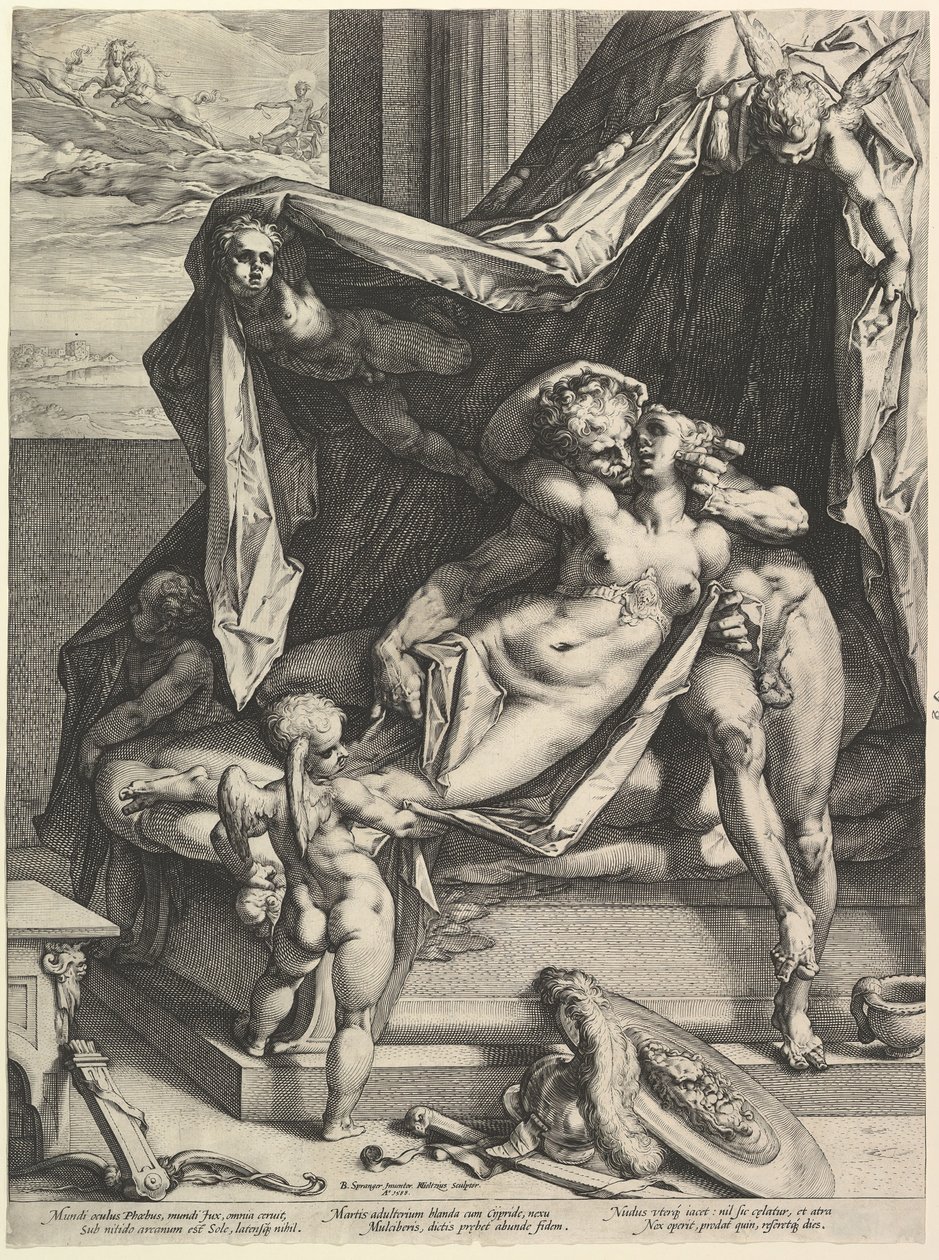 Mars i Wenus, 1588. autorstwa Hendrik Goltzius