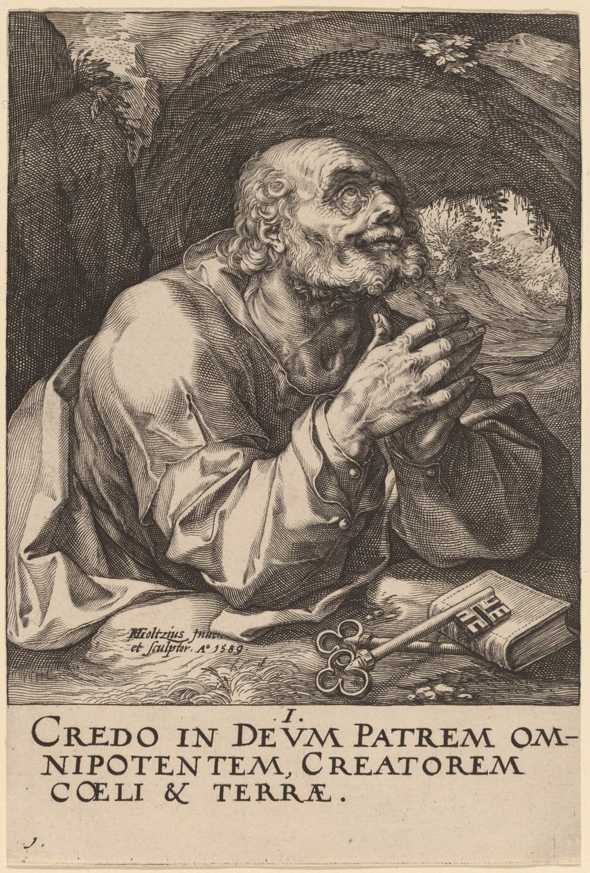 Święty Piotr autorstwa Hendrik Goltzius