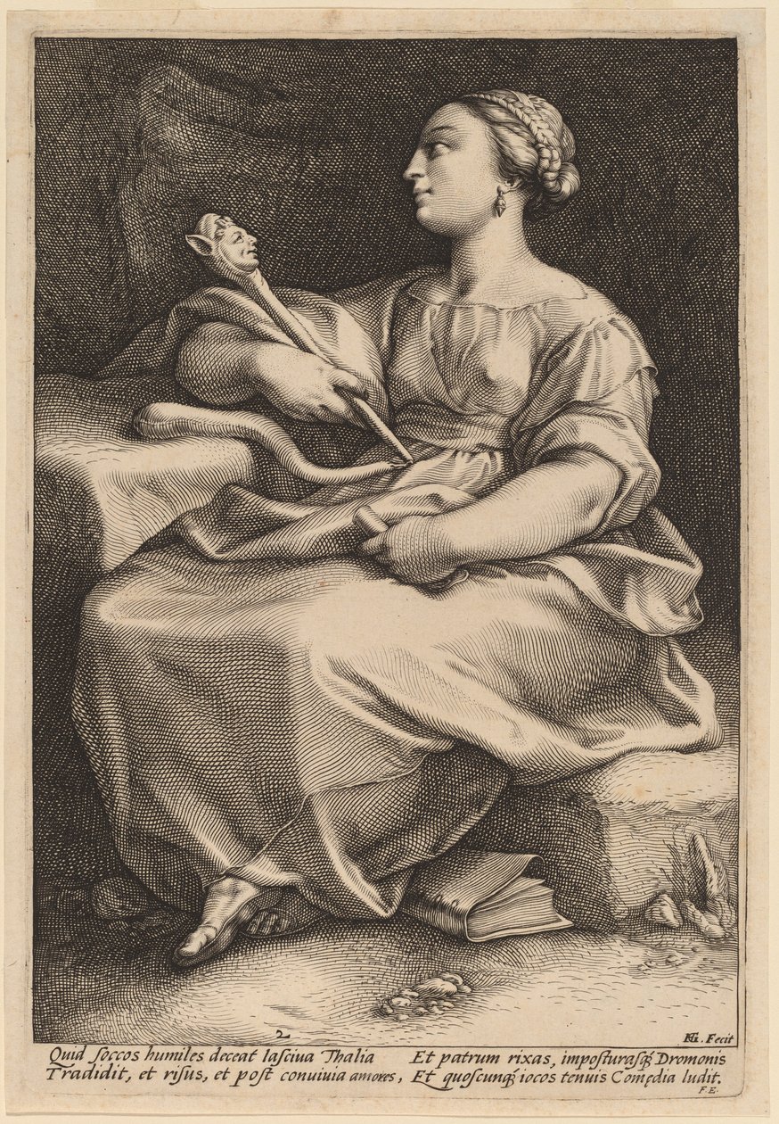 Thalia autorstwa Hendrik Goltzius