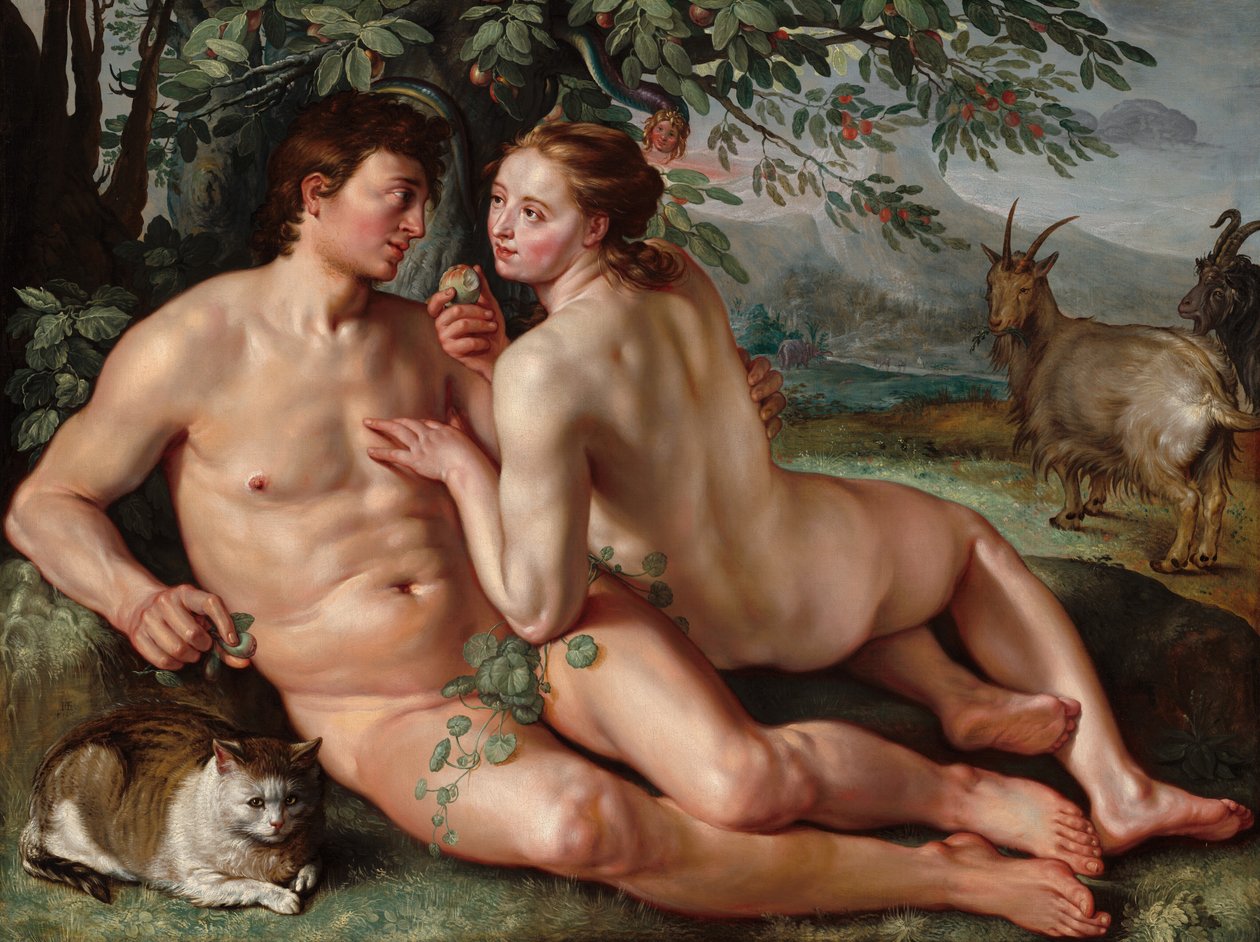 Upadek człowieka, 1616. autorstwa Hendrik Goltzius
