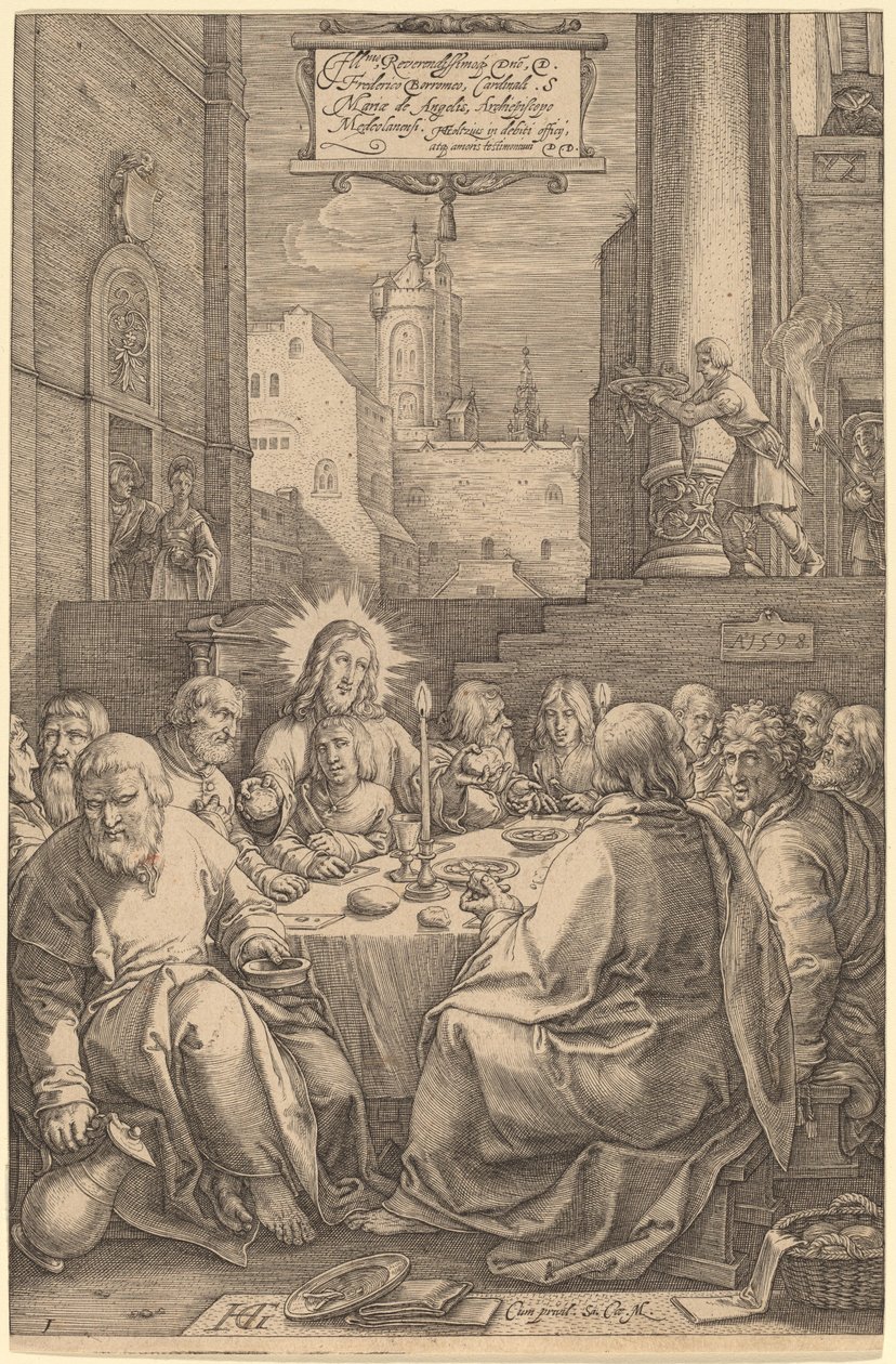 Ostatnia Wieczerza autorstwa Hendrik Goltzius