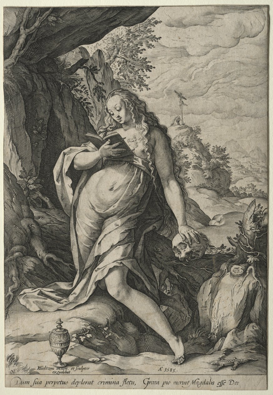 Magdalena w pokucie. autorstwa Hendrik Goltzius