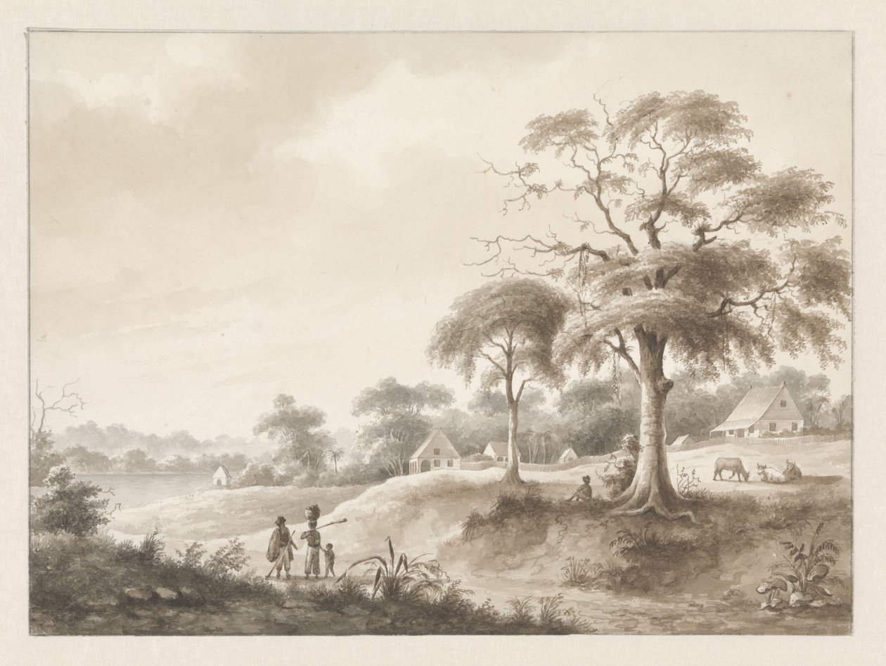 Domy nad rzeką autorstwa Hendrik Huygens
