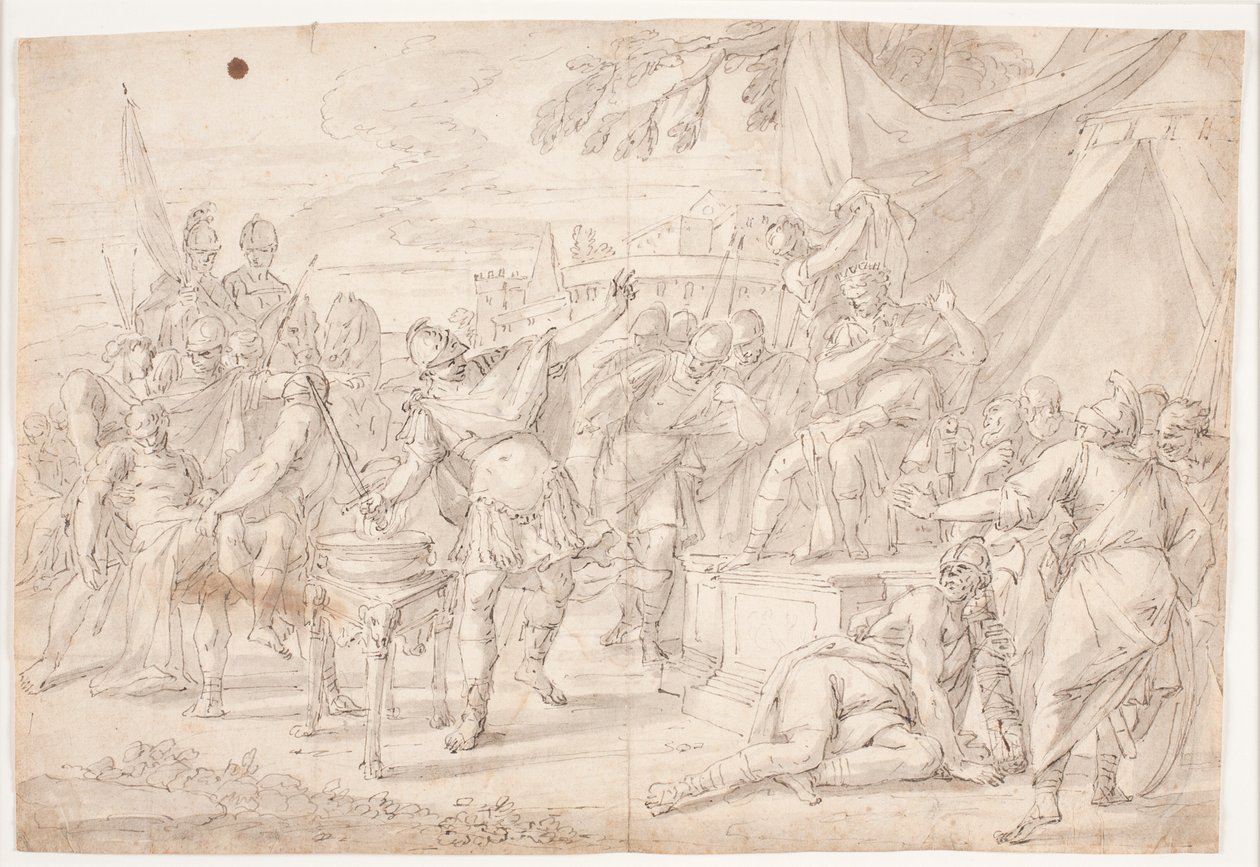 Mucius Scaevola autorstwa Hendrik Krock