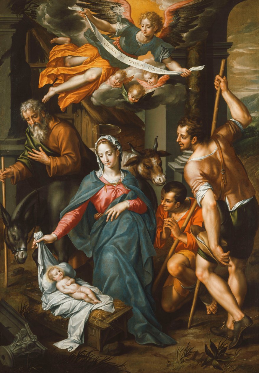 Adoracja pasterzy, autorstwa Hendrick de Clerck