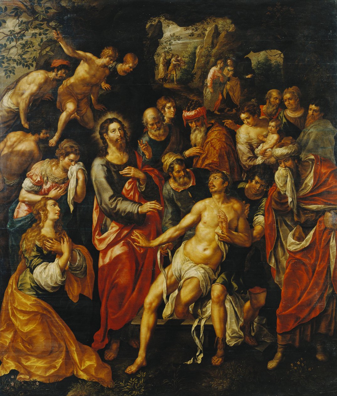 Wskrzeszenie Łazarza, autorstwa Hendrick de Clerck
