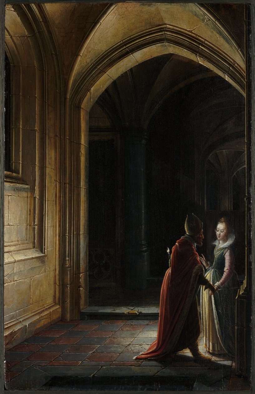 Estera i Mardocheusz, 1616. autorstwa Hendrik van Steenwyck II