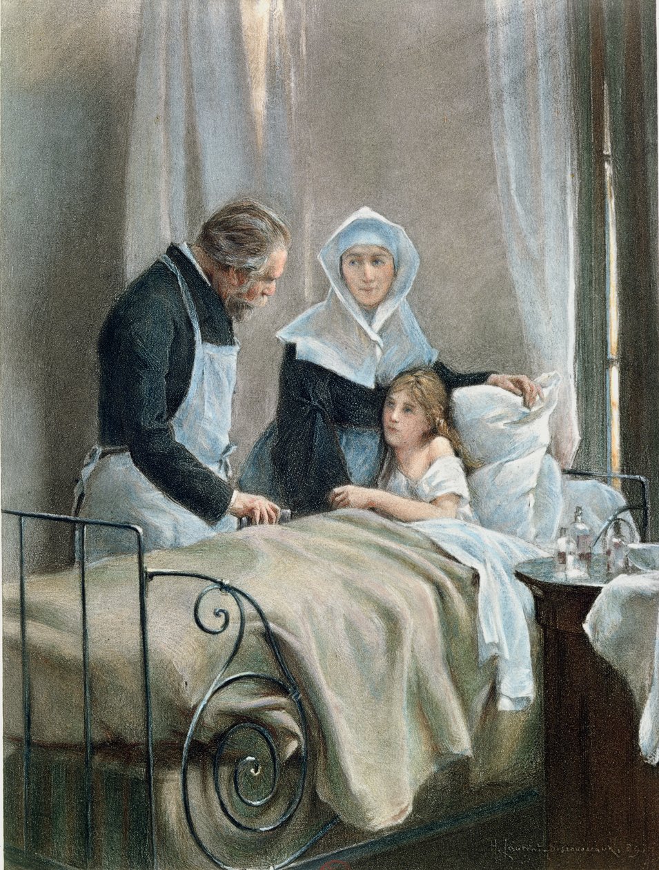 Chore dziecko autorstwa Henri Alphonse Louis Laurent Desrousseaux