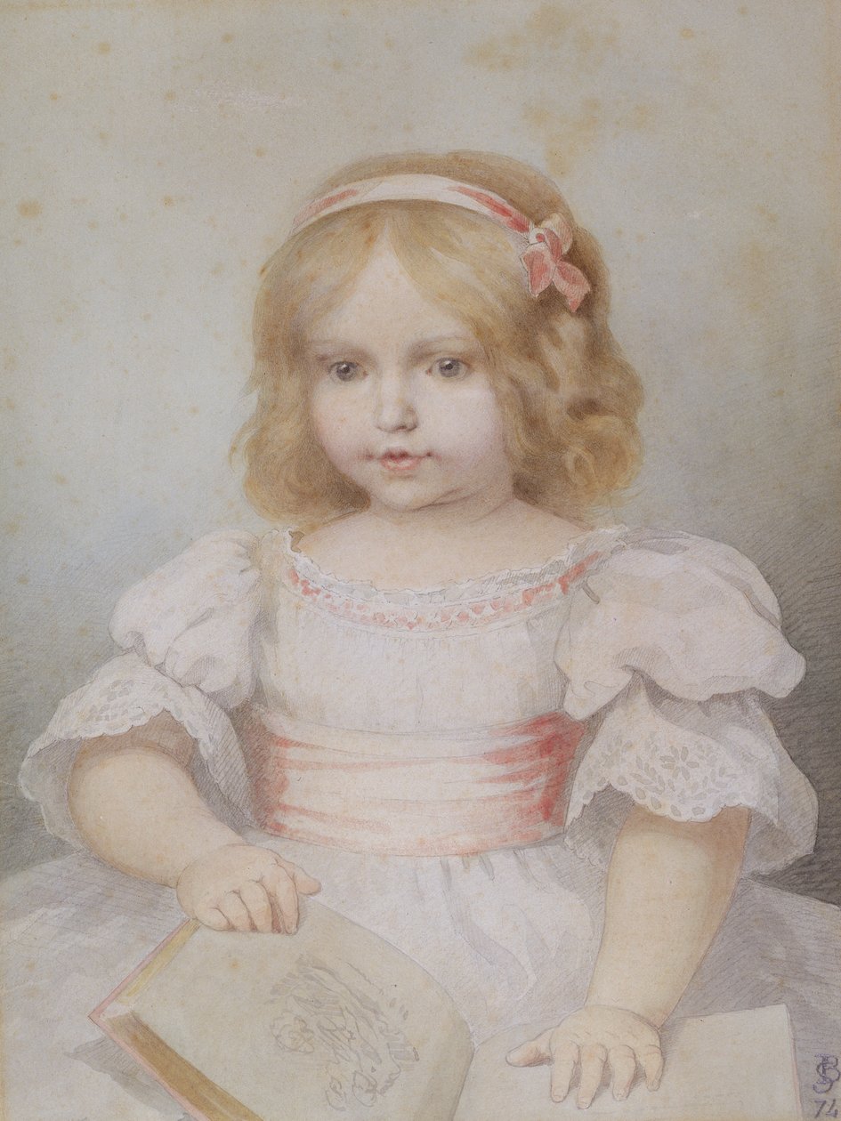 Colette, w wieku 18 miesięcy, 1875 r. autorstwa Henri Baron