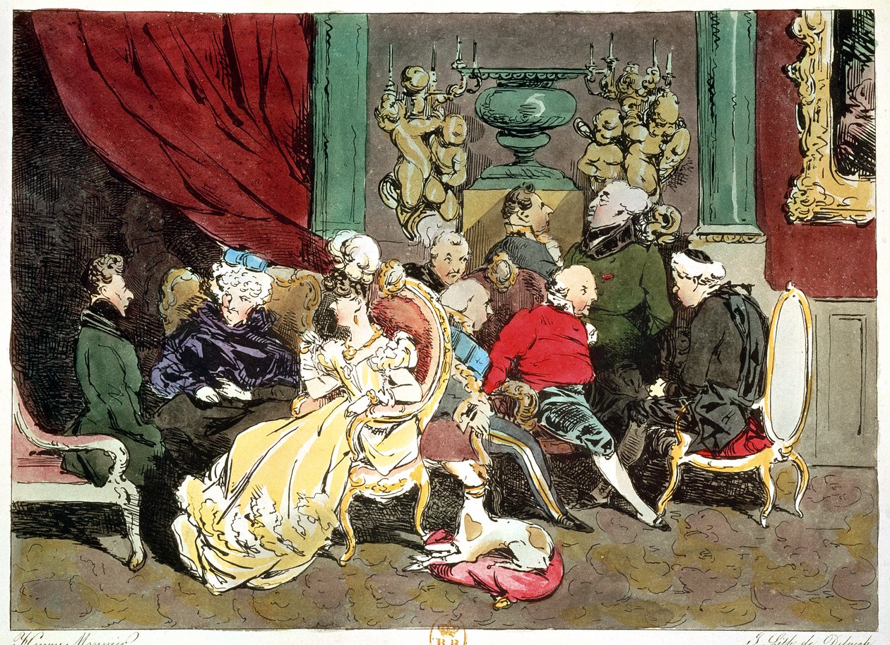 Le Faubourg Saint-Germain, grawerowane przez Delpech, 1828 autorstwa Henri Bonaventure Monnier