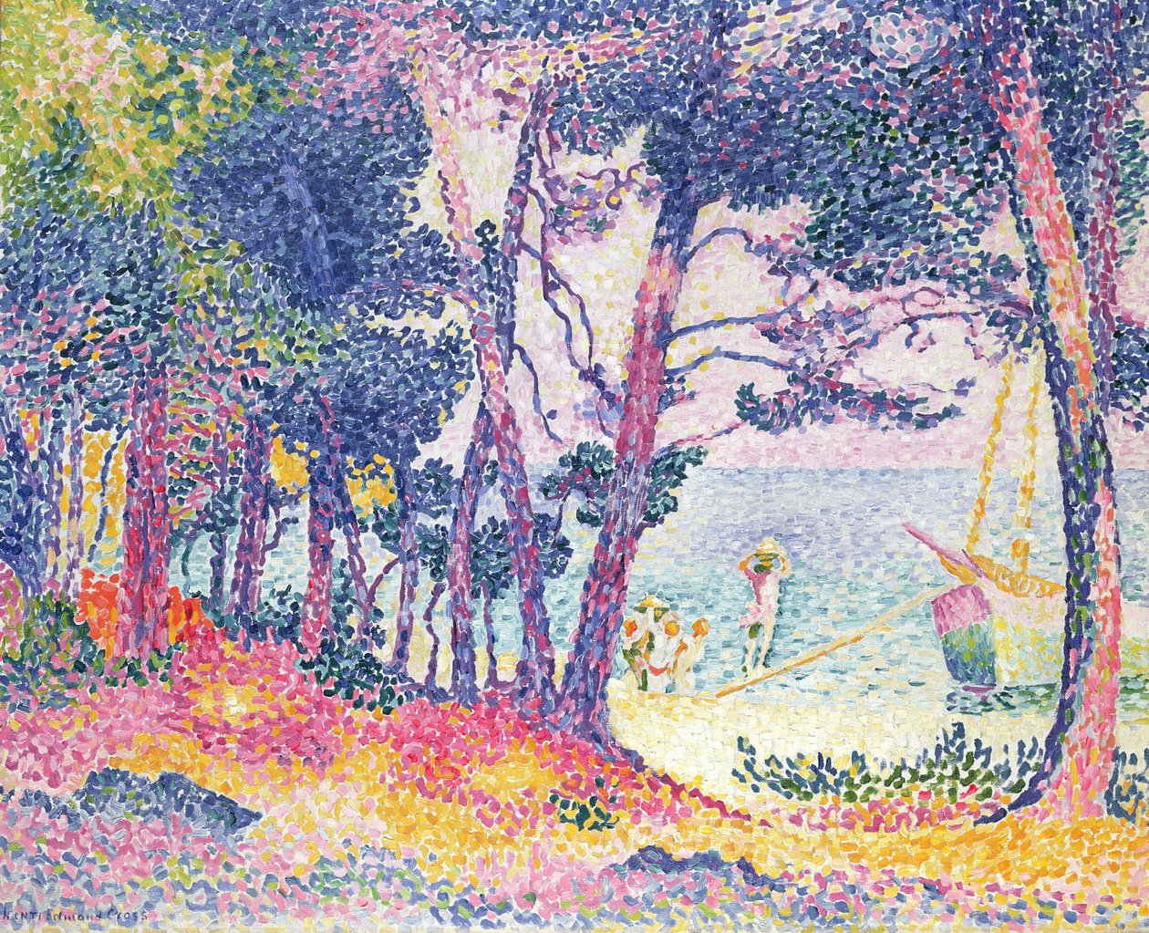 Gaj sosnowy, 1906 autorstwa Henri Edmond Cross
