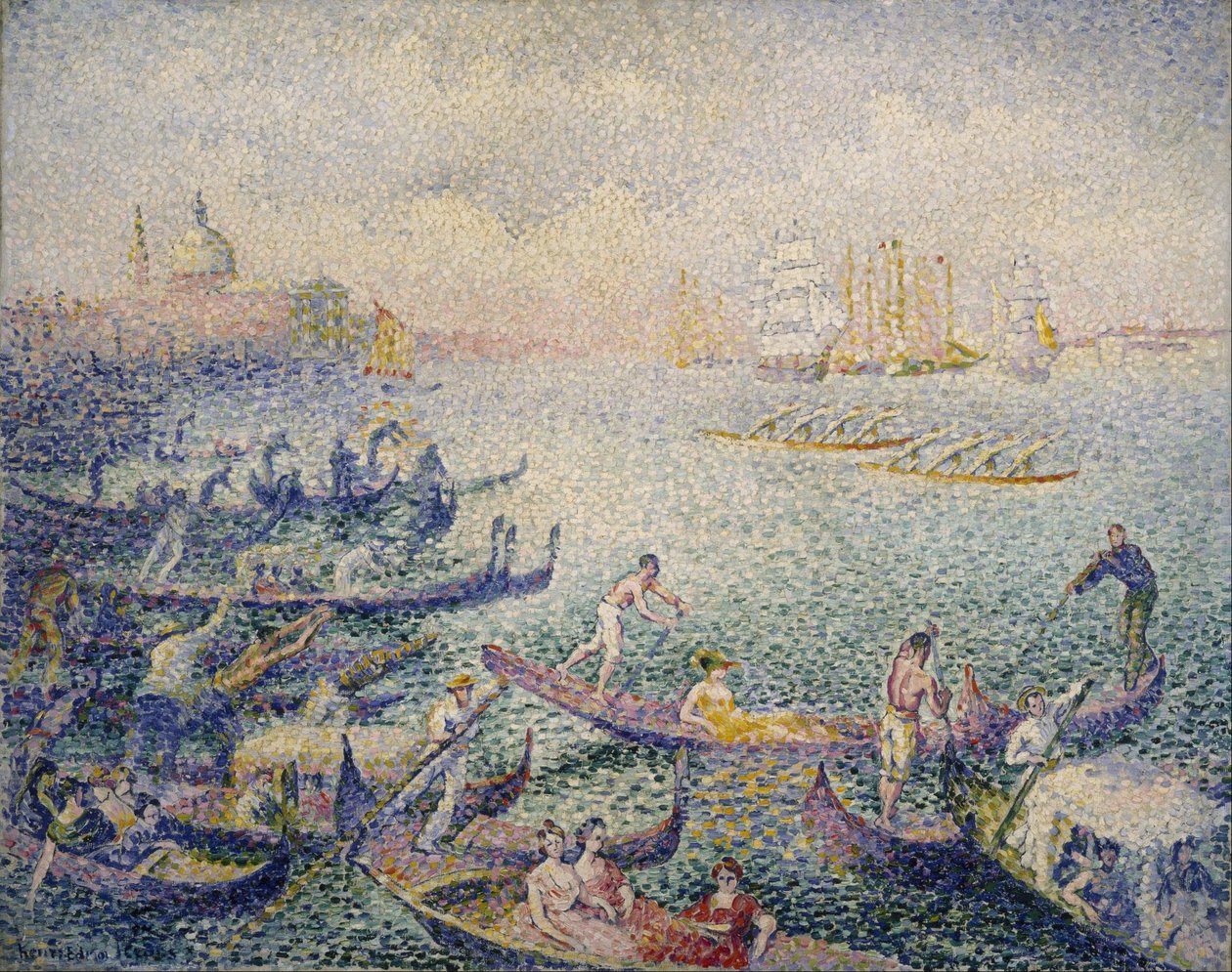 Regaty w Wenecji autorstwa Henri Edmond Cross