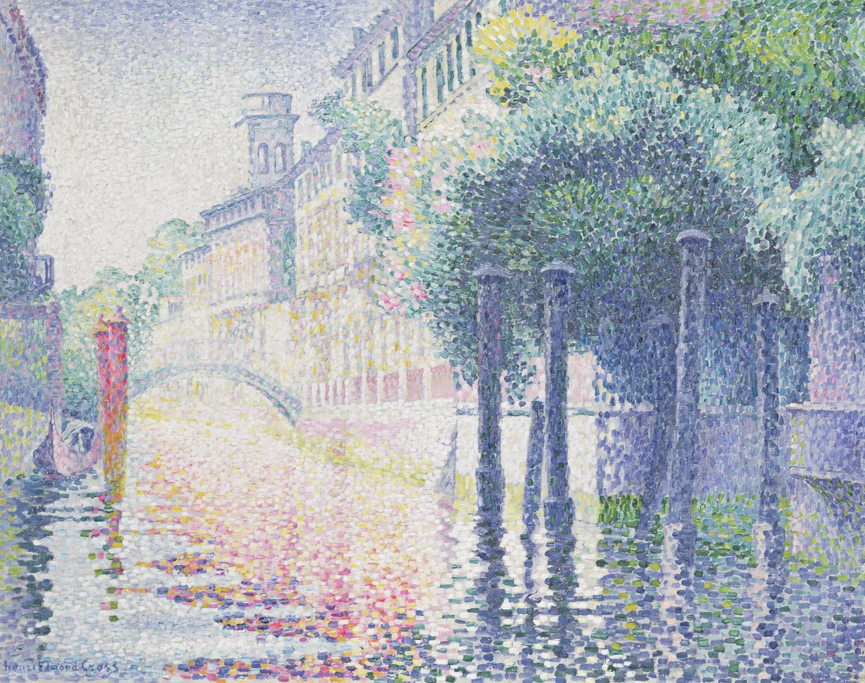 Rio San Trovaso, Wenecja, 1903-4 autorstwa Henri Edmond Cross