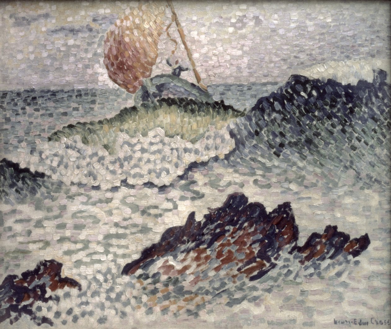 Wrak statku, 1906-07 autorstwa Henri Edmond Cross