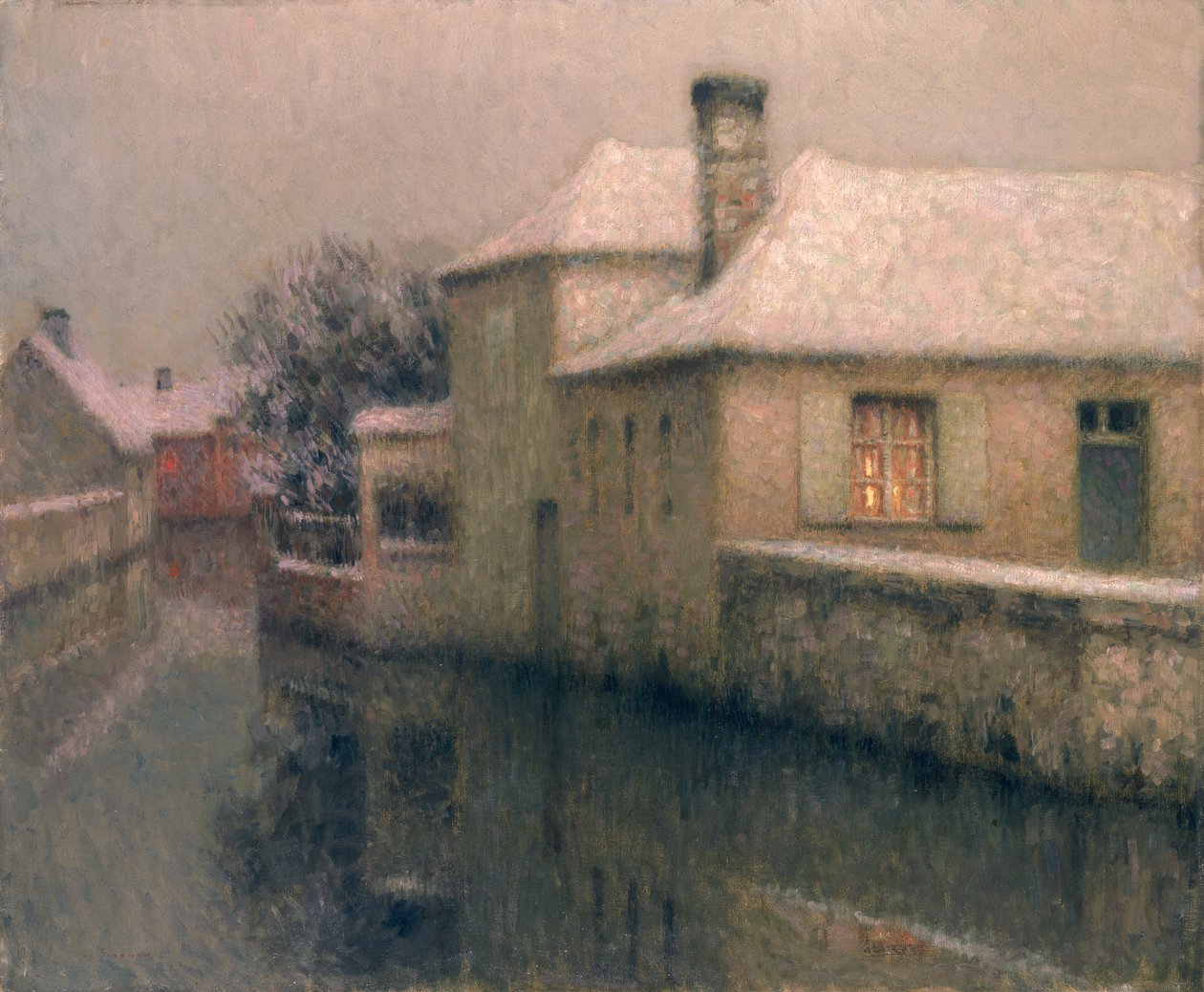 Nemours (Seine at Marne) c.1903 autorstwa Henri Eugene Augustin Le Sidaner