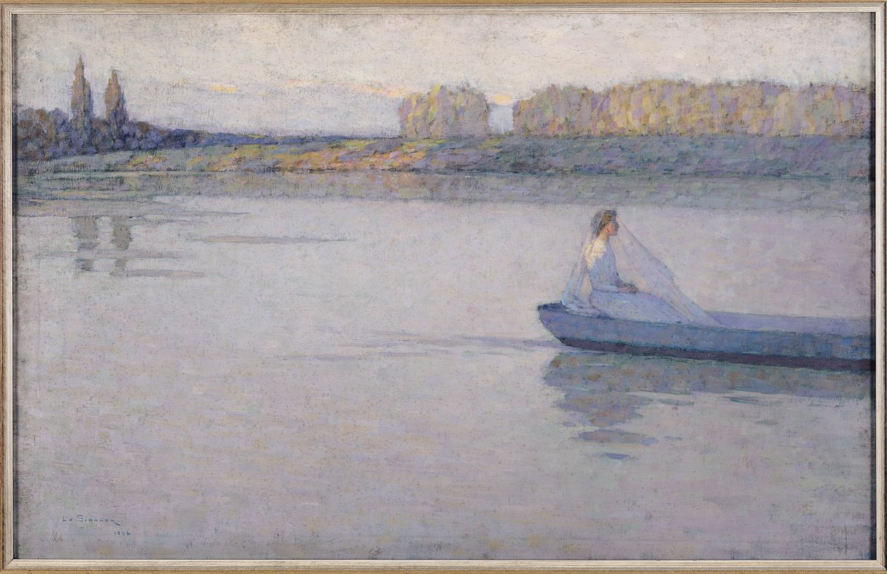 Nad rzeką, poranek, 1896 r. autorstwa Henri Eugene Augustin Le Sidaner