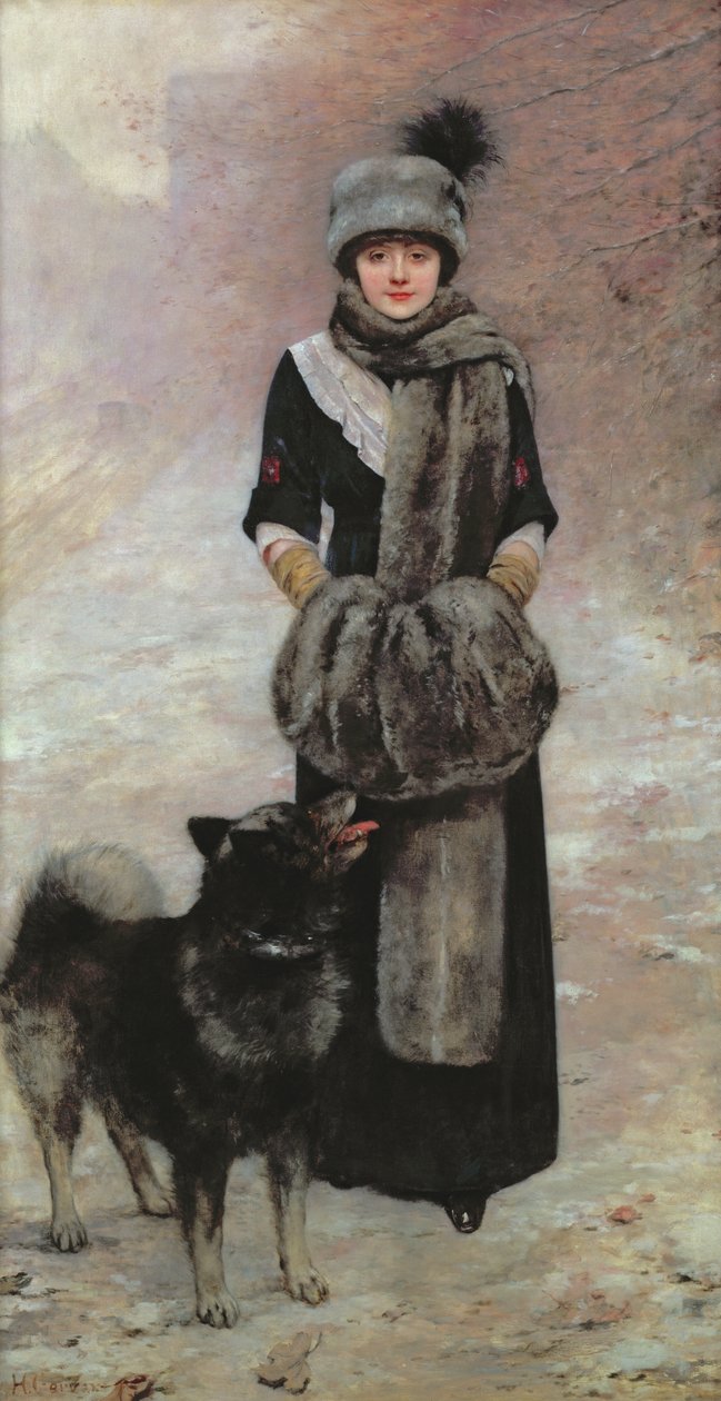 Зураачийн охин Колетт Гервексийн хөрөг зураг, 1910 он autorstwa Henri Gervex