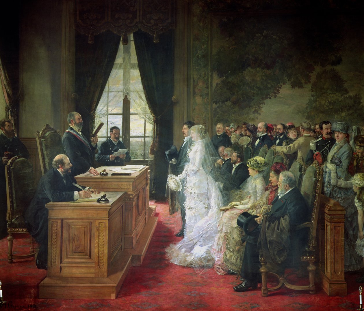 Małżeństwo cywilne, 1881 r. autorstwa Henri Gervex