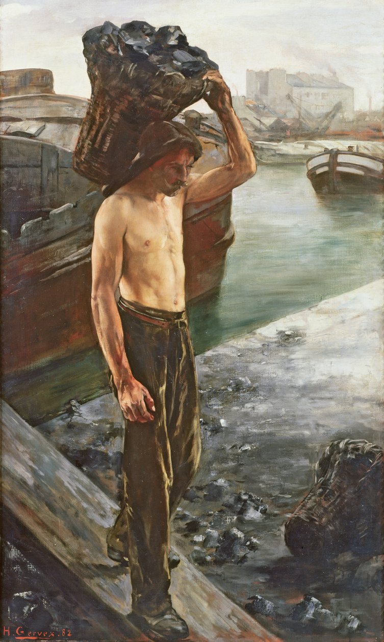 Przewoźnik węgla, 1882 autorstwa Henri Gervex