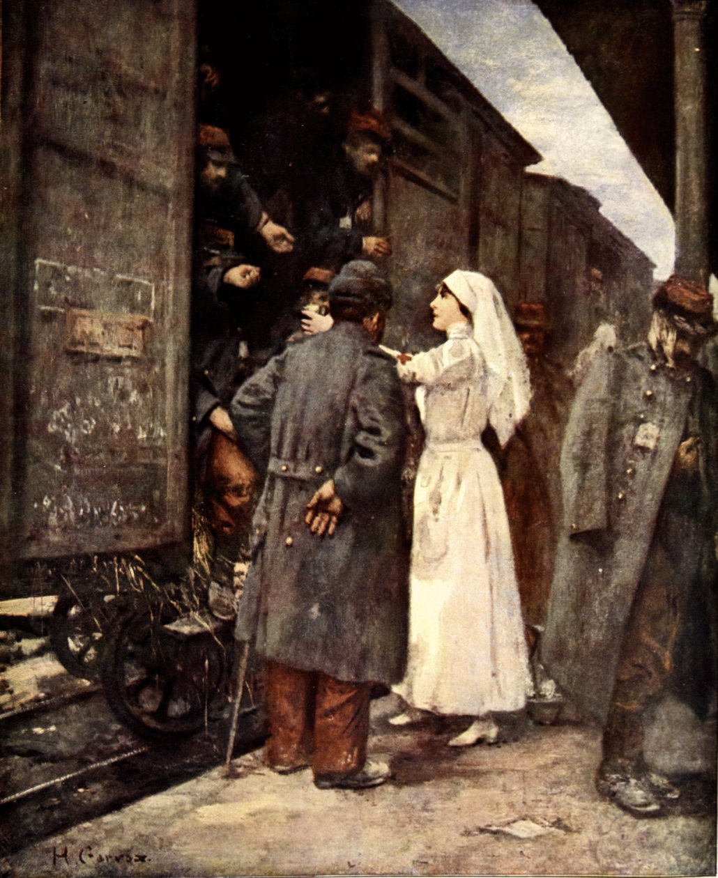 Pociąg Rannych, 1915 autorstwa Henri Gervex