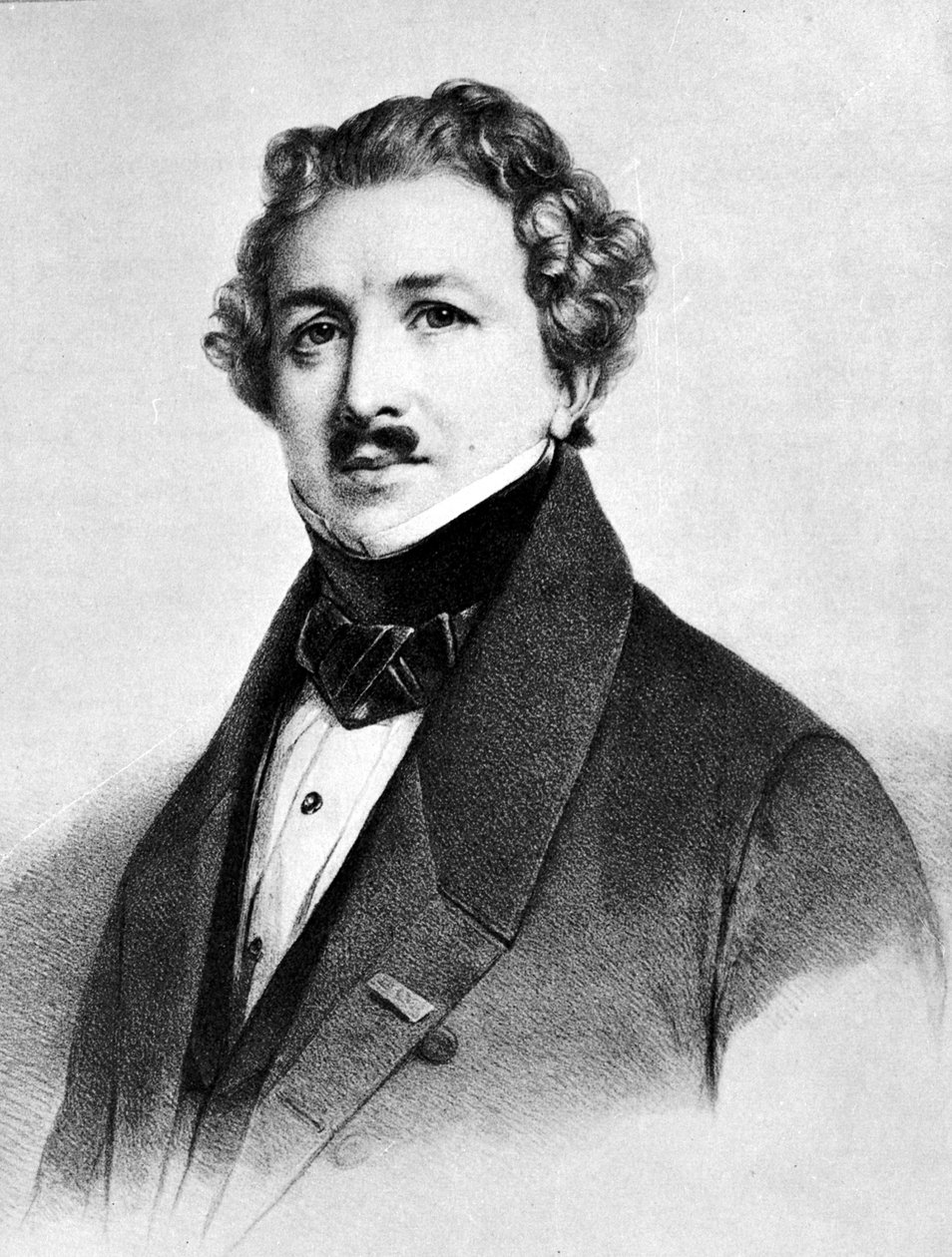 Louis Jacques Mande Daguerre (1787-1851) autorstwa Henri Grevedon