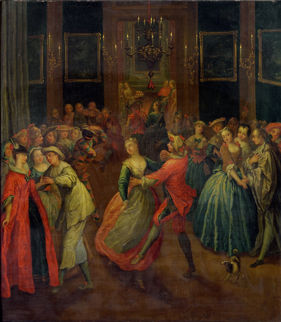 Bal kostiumowy autorstwa Henri Joseph Van Blarenberghe