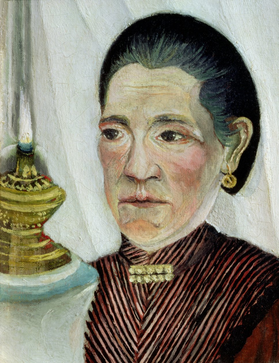 Portret Józefiny, drugiej żony artysty, ok. 1900-03 (dla pary zob. 83698) autorstwa Henri Rousseau