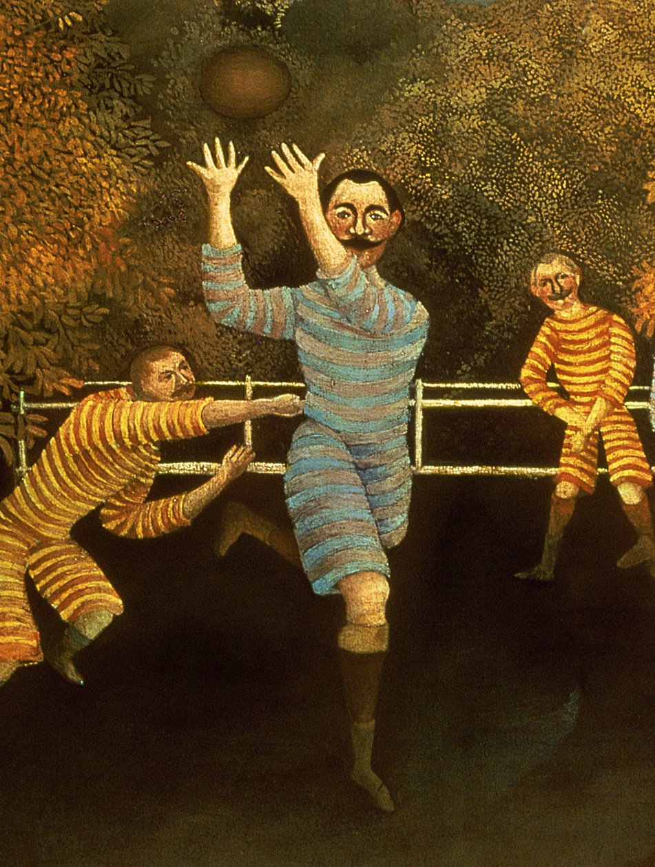 Piłkarze, 1908 (detal z 120790) autorstwa Henri Rousseau