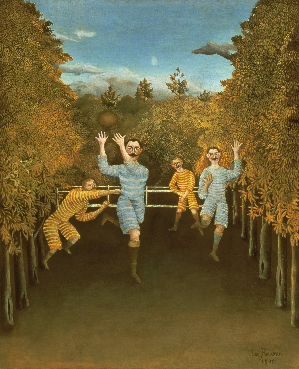 Piłkarze, 1908 autorstwa Henri Rousseau