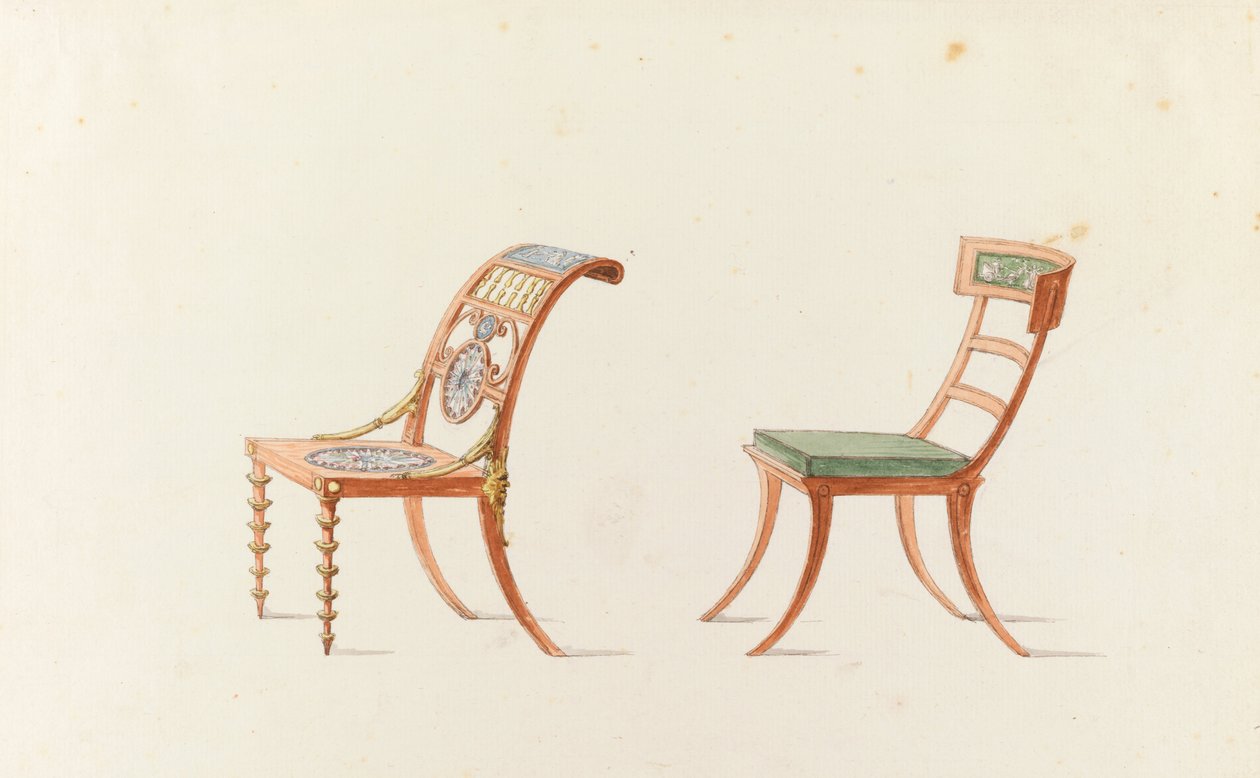 Krzesła (2) autorstwa Nicolas Henri Jacob