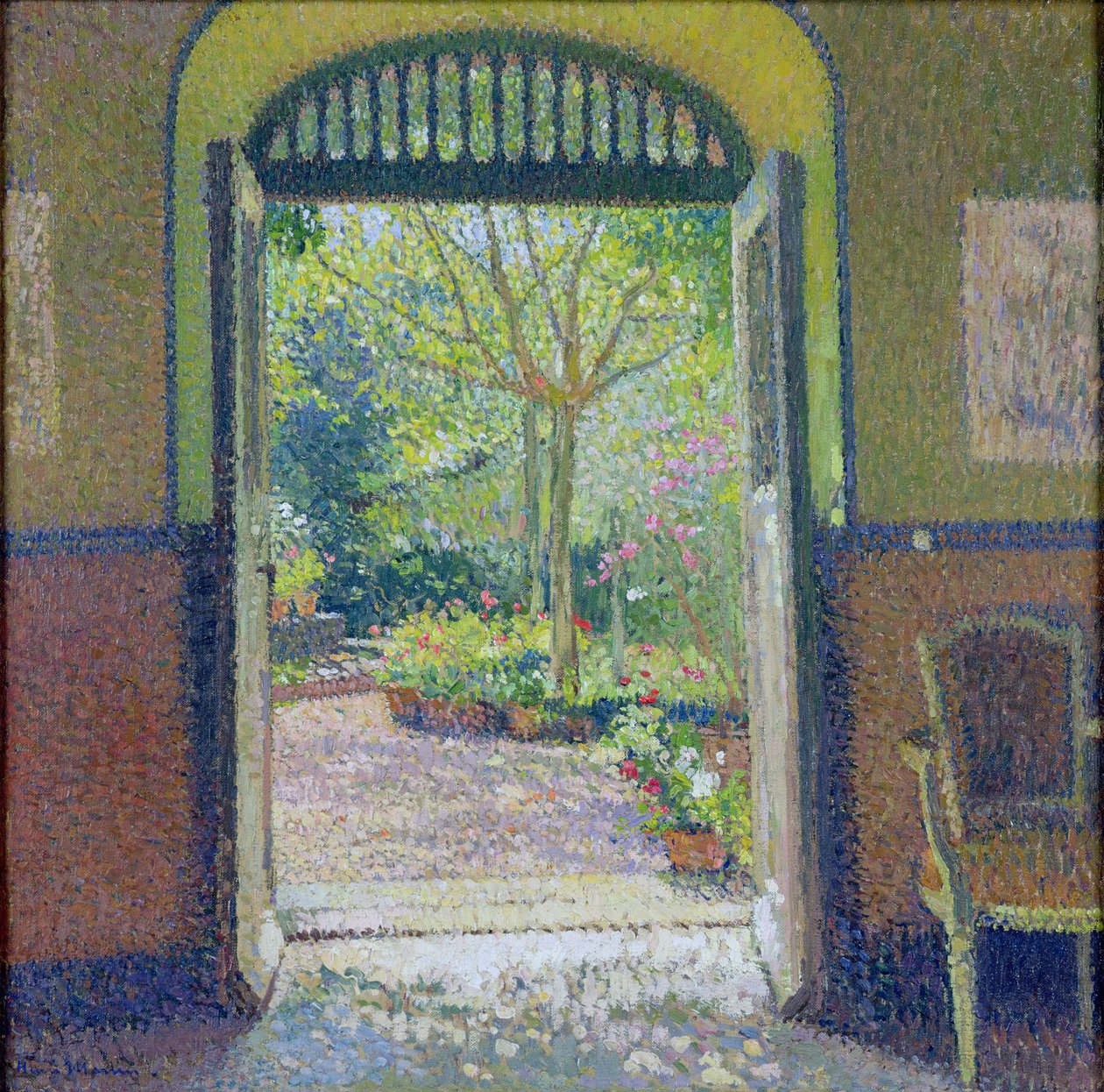 Ogród w promieniach słońca autorstwa Henri Martin