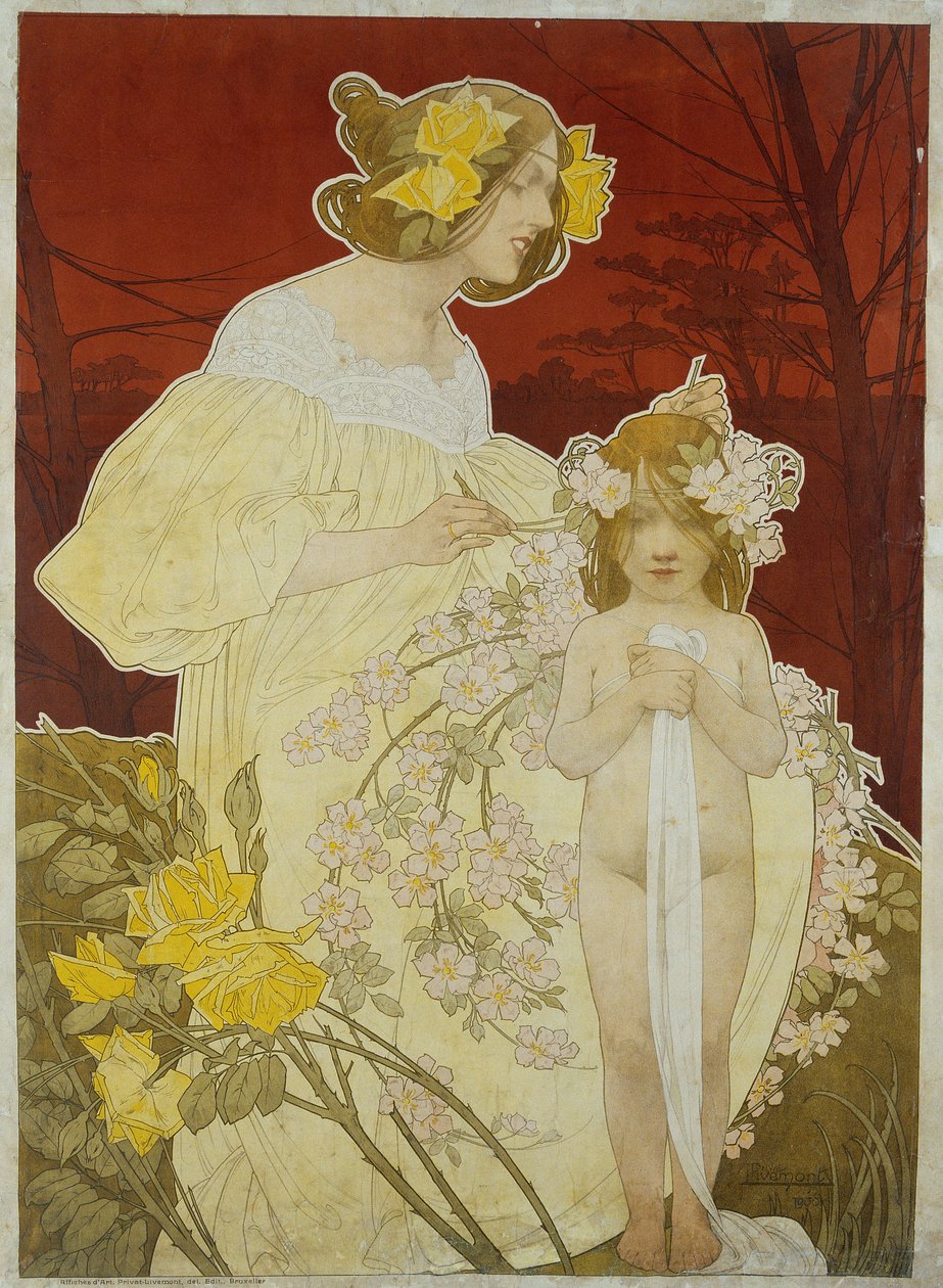 Pałac Kobiet. 1900 wystawa autorstwa Privat Livemont