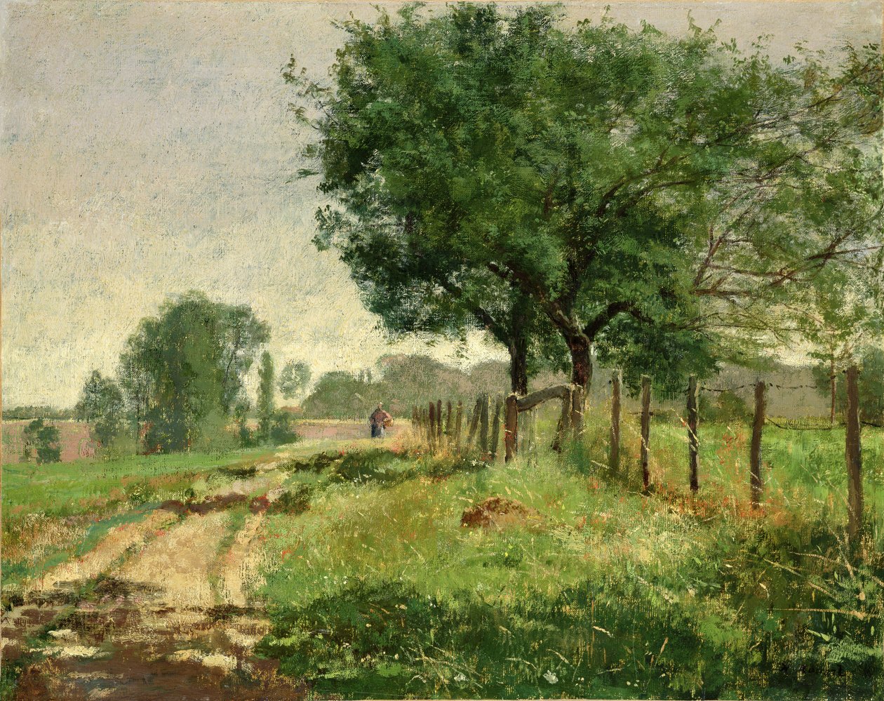 Chłop na polach autorstwa Henri Rouart