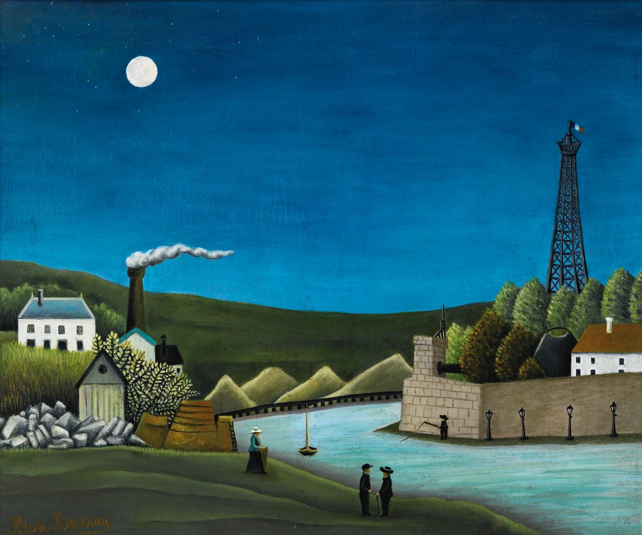 Sekwana w Suresnesl autorstwa Henri Rousseau