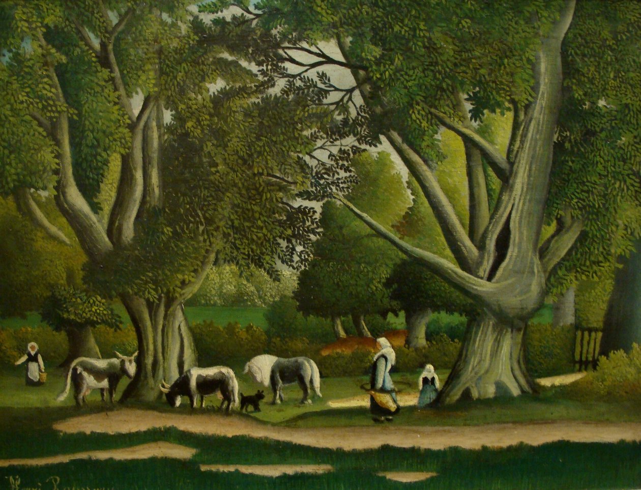 Krajobraz z dojarkami autorstwa Henri Rousseau
