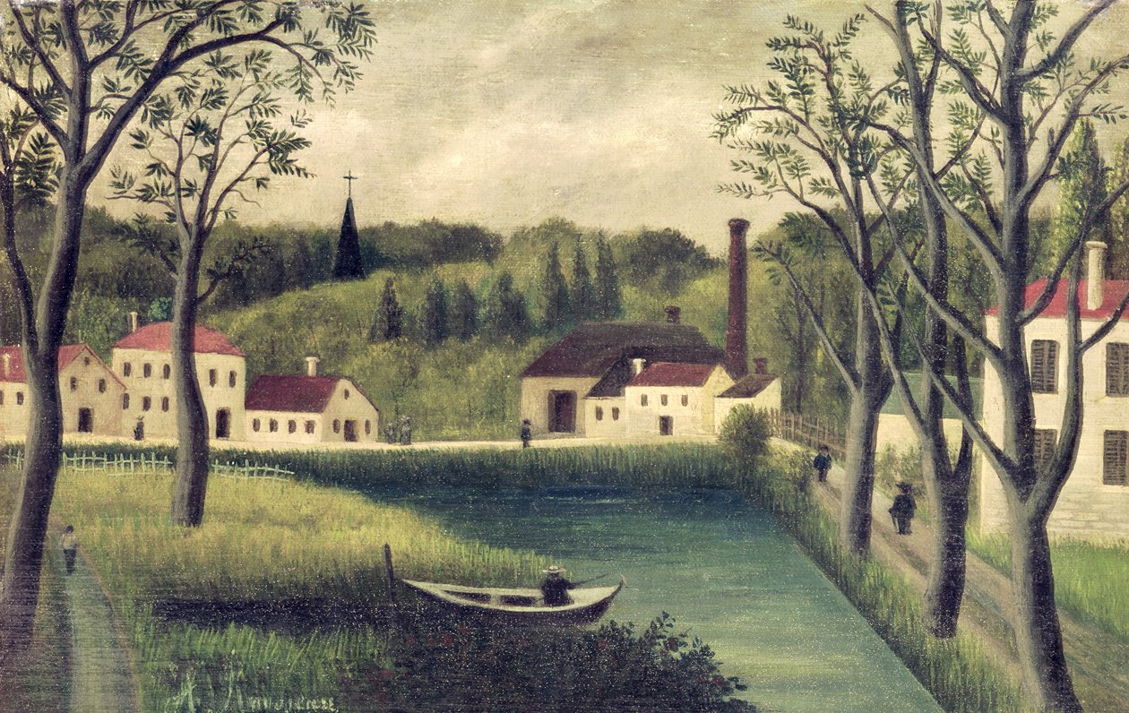 د کب نیولو سره منظره، د 1886 پولی وروسته autorstwa Henri Rousseau