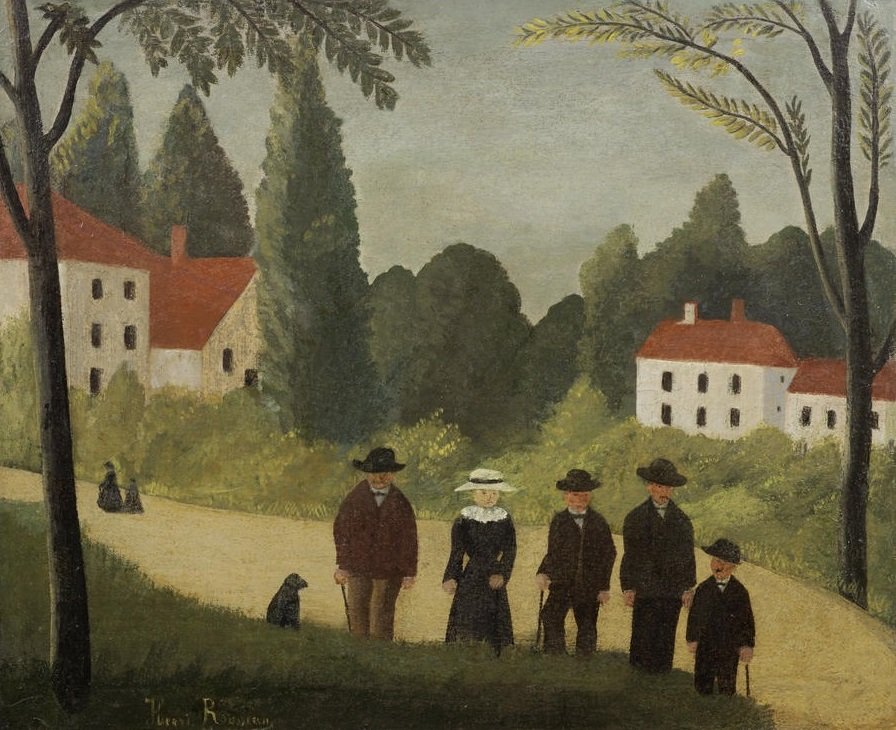 Wędrowcy autorstwa Henri Rousseau