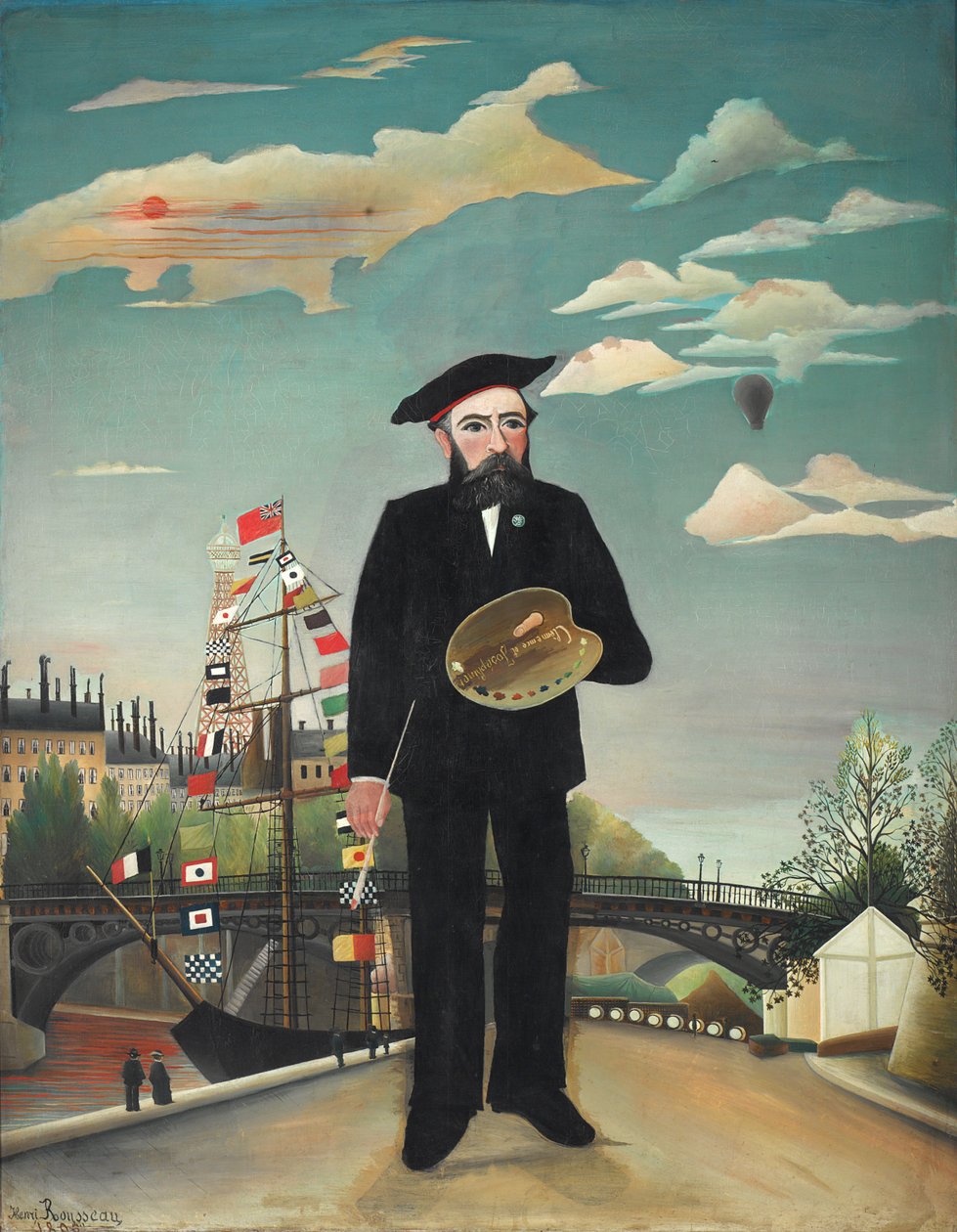 Ja-Portret – Krajobraz autorstwa Henri Rousseau