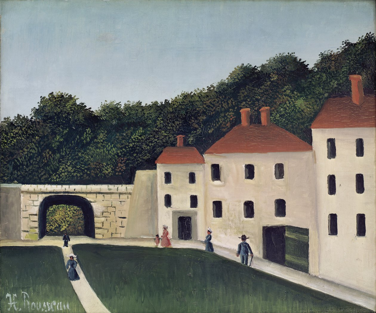 Spacerowicze w parku, 1908 autorstwa Henri Rousseau