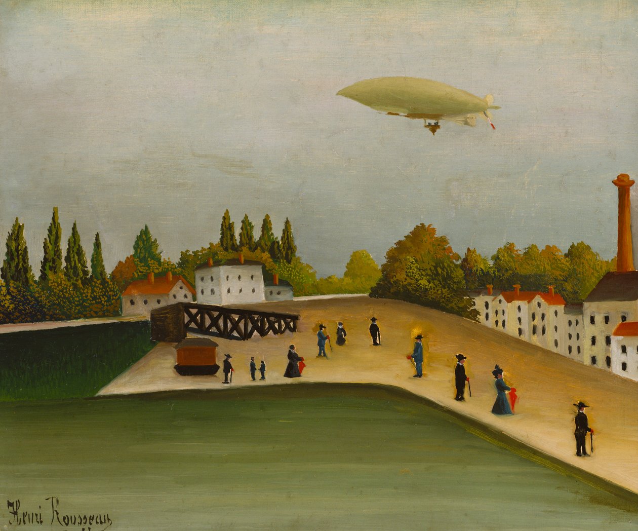 Quai divry autorstwa Henri Rousseau