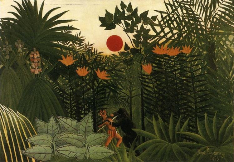 Tropikalny krajobraz autorstwa Henri Rousseau