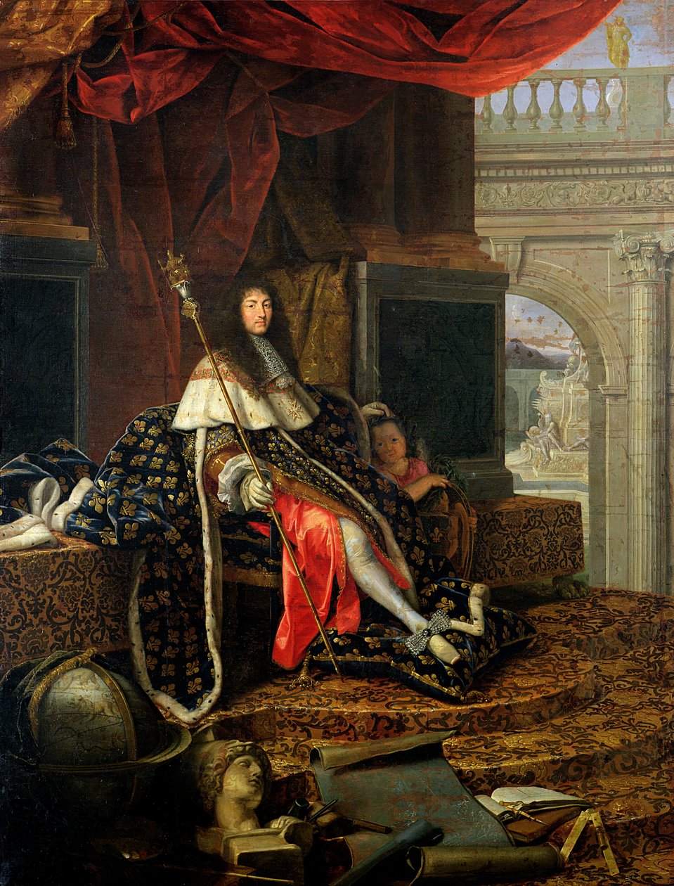 Portret Ludwika XIV (1638-1715) 1668 autorstwa Henri Testelin
