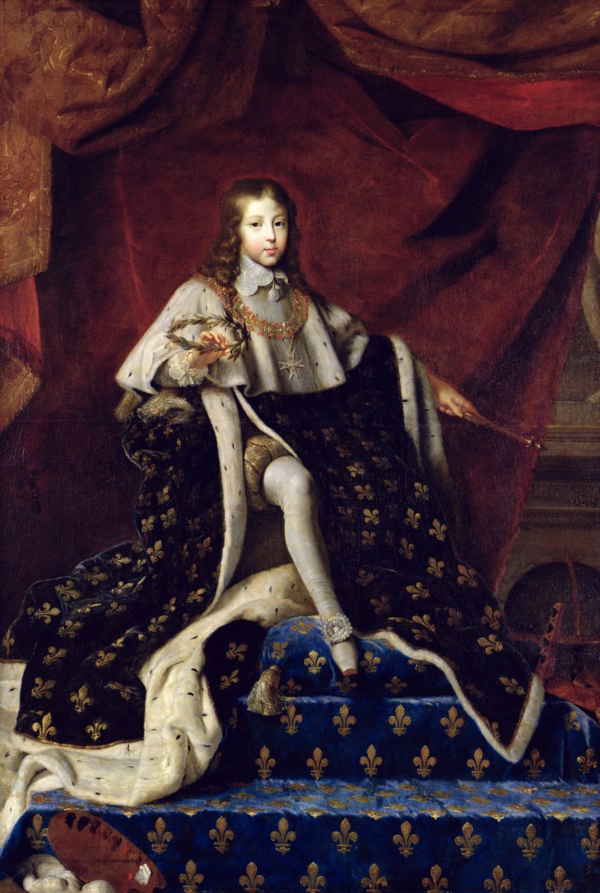 Portret Ludwika XIV (1638-1715) lat 10, 1648 autorstwa Henri Testelin