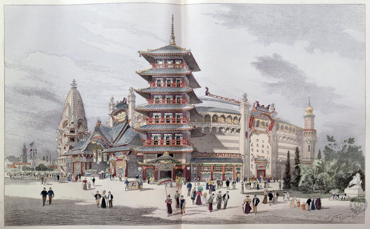 World Tour na Wystawie Światowej 1900, Paryż autorstwa Henri Toussaint