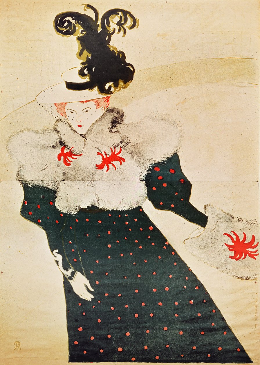 Plakat reklamujący „La Revue Blanche”, 1895 (patrz także 4636) autorstwa Henri de Toulouse Lautrec