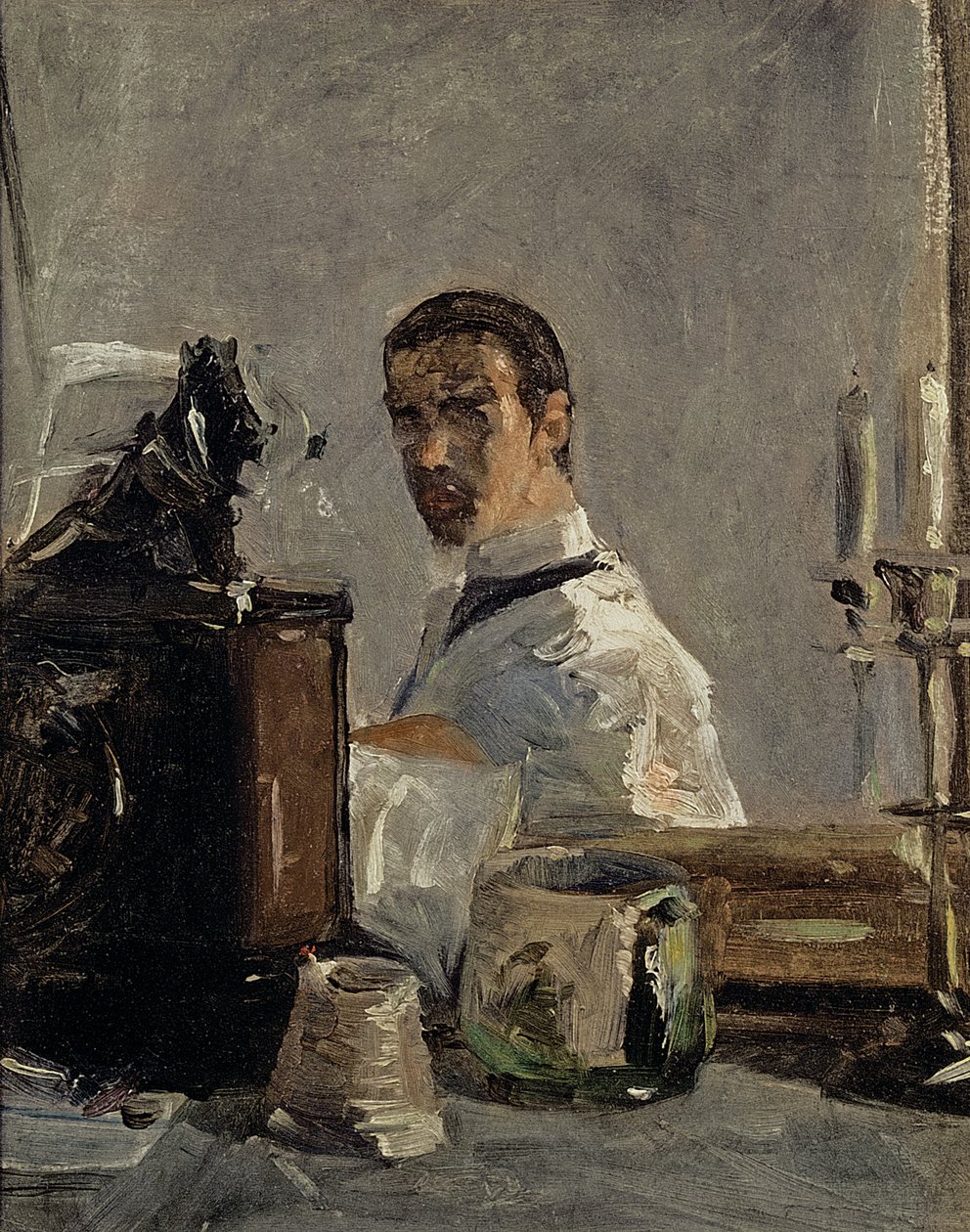 Autoportret, 1880 autorstwa Henri de Toulouse Lautrec