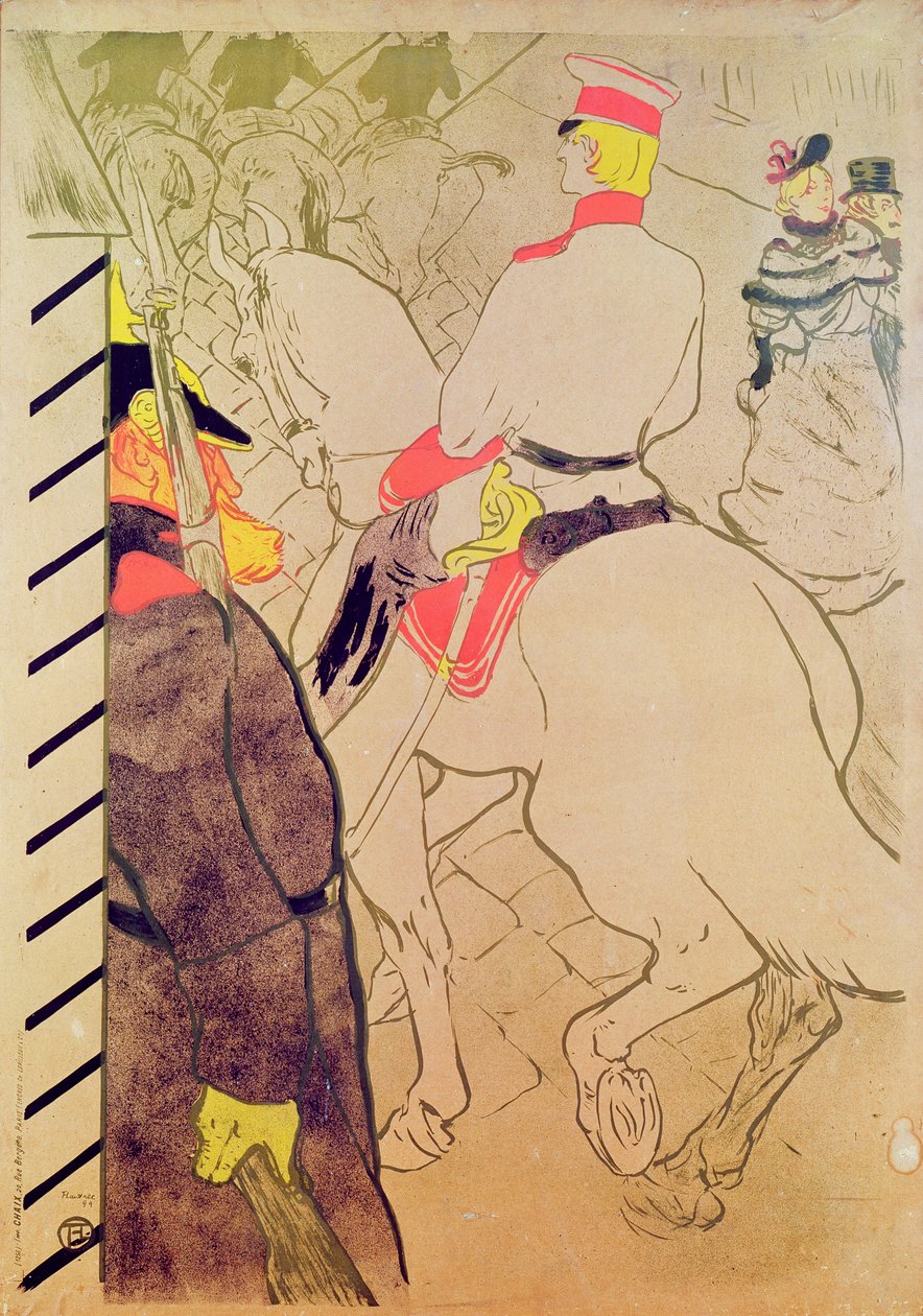Niemiecki Babilon, 1894 (kolor lito) autorstwa Henri de Toulouse Lautrec