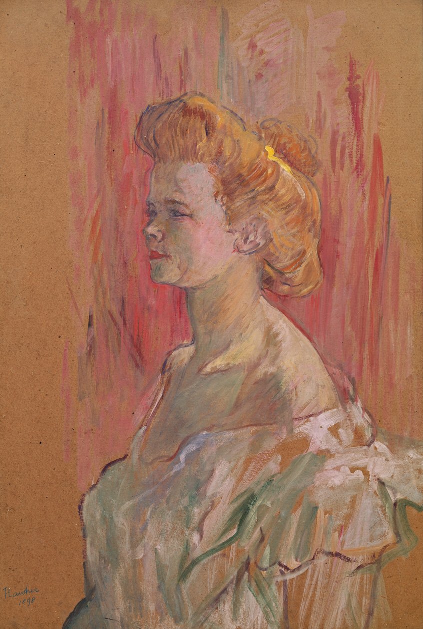 Sfinks, 1898 (olej na tekturze) autorstwa Henri de Toulouse Lautrec